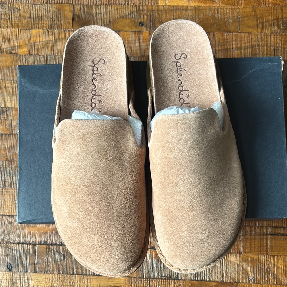 Splendid Caren Nude Suede Slip-On Shoes Size 8.5